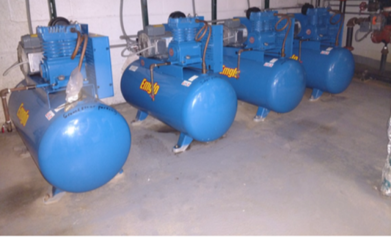 Dry pipe compressors