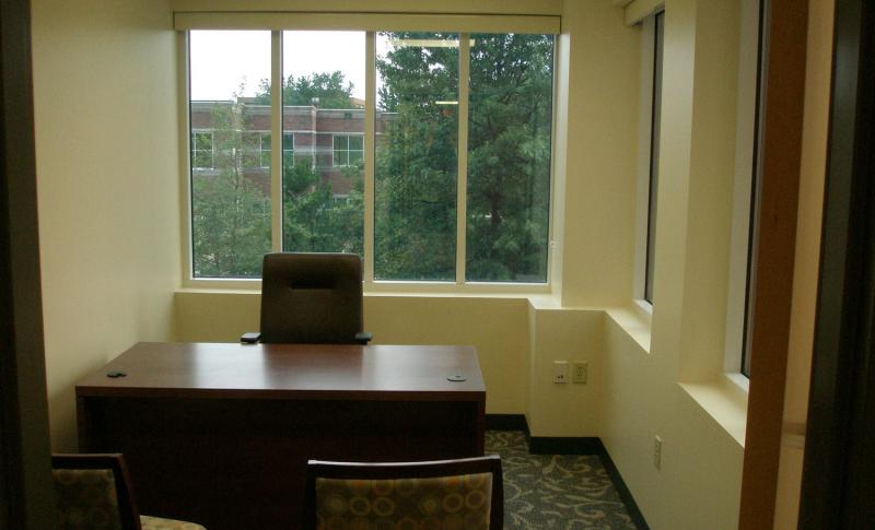 desk with chairs